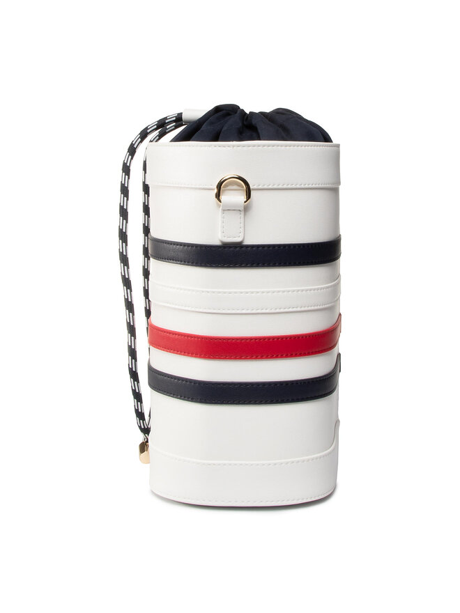 Tommy Hilfiger Handtasche Tommy Hilfiger Item Staple Bucket AW0AW08310 Weiß