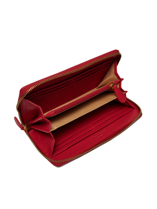 PINKO Duży Portfel Damski Pinko Ryder Zip Around PE 24 PCPL 100250 A0F1 Czerwony