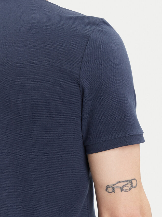 Moose Knuckles Moose Knuckles Поло Everett M34MT712 Cиній Slim Fit