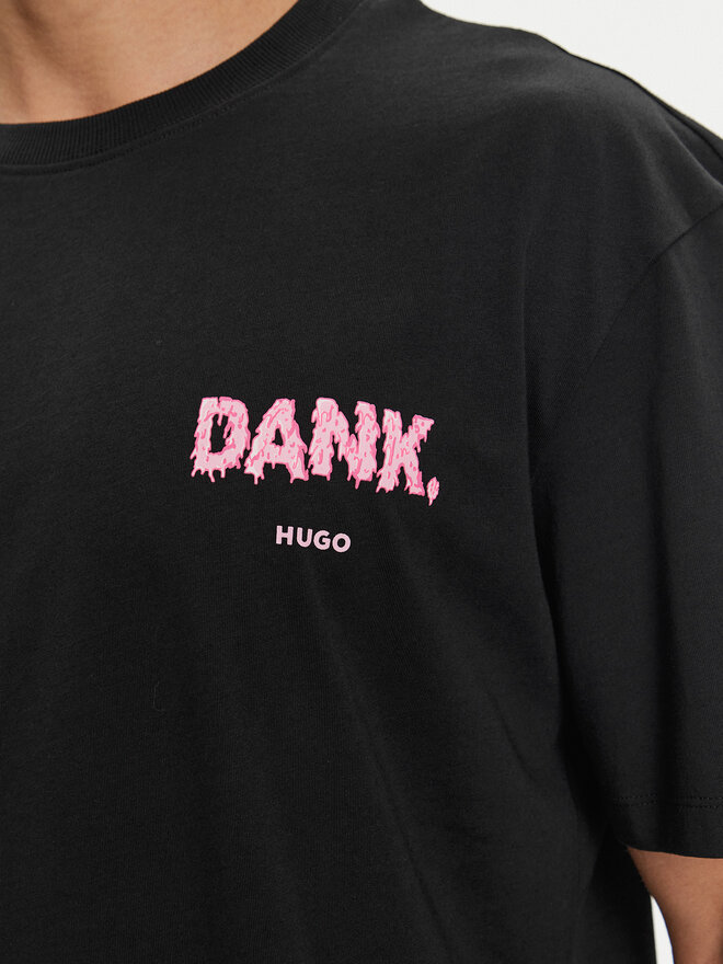 HUGO Hugo T-Shirt Danckugo 50517645 Schwarz Relaxed Fit