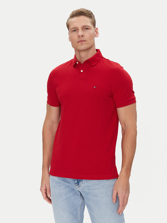Tommy Hilfiger Tommy Hilfiger Pólóing 1985 MW0MW17770 Piros Regular Fit