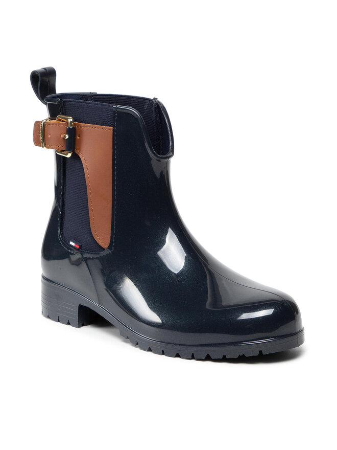 Tommy Hilfiger Kalosze Tommy Hilfiger Oxley 2Z2 FW56822108 Granatowy