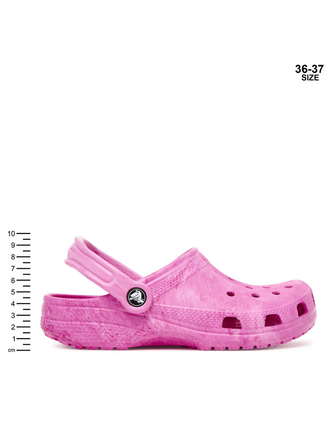 Crocs Παντόφλες Crocs Kids' Classic Watercolor Marbled Clog 211602 Ροζ