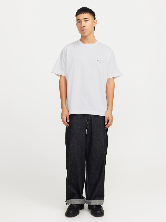 Jack&Jones Jack&Jones Marškinėliai Islington 12273015 Balta Loose Fit