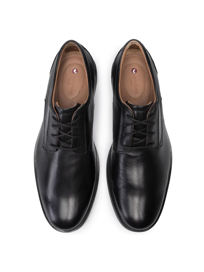 Clarks Īsi apavi Clarks Un Aldric Lace 261326777 Melns