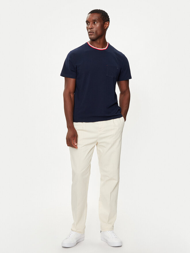 Lacoste Lacoste T-shirt TH1726 Tamnoplava Relaxed Fit