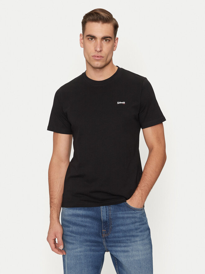 SCHOTT N.Y.C. SCHOTT N.Y.C. T-Shirt TSCLAWS1 Μαύρο Regular Fit