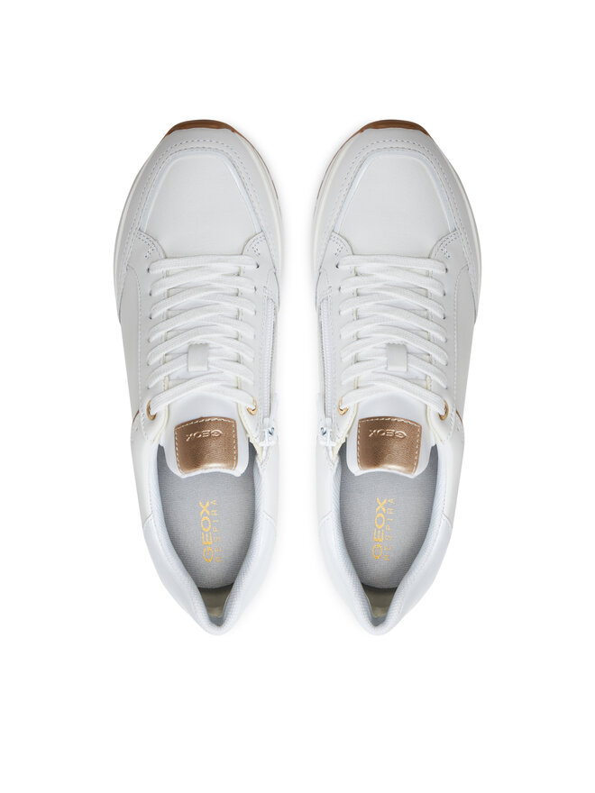 Geox Sneakersy Geox D New Kency D45MZA 08502 C1000 Bílá