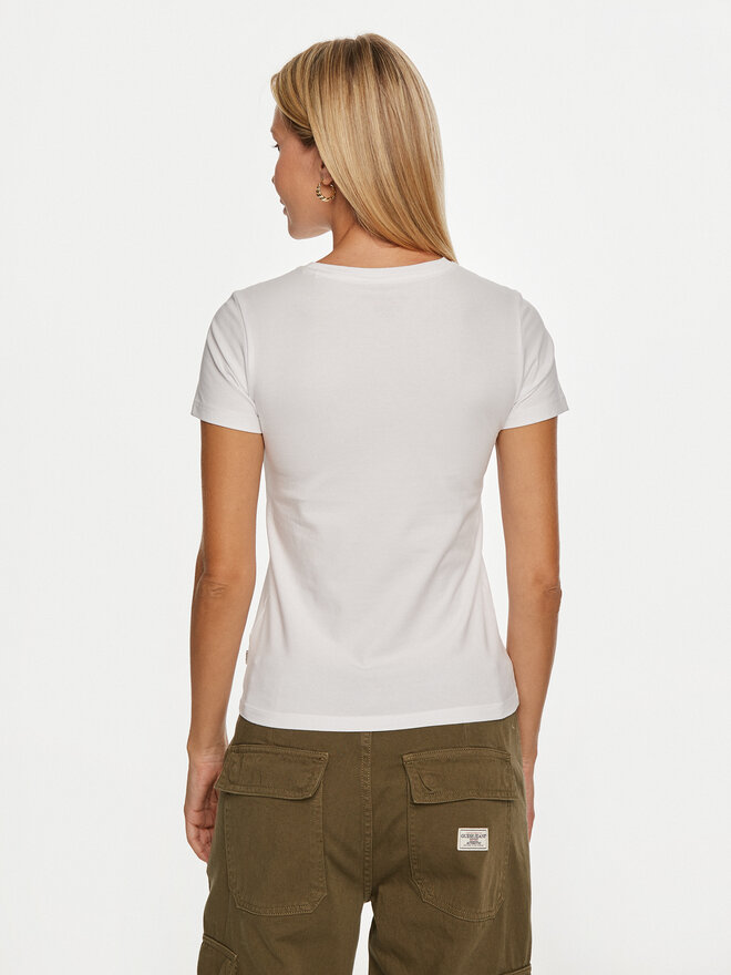 Guess Jeans Guess Jeans Camiseta W4YI02 J1314 Blanco Slim Fit