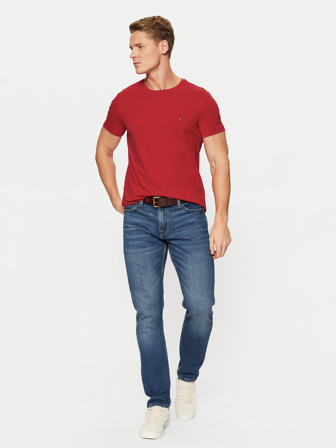 Tommy Hilfiger Tommy Hilfiger Majica MW0MW10800 Rdeča Slim Fit