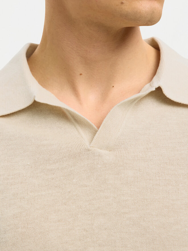 Selected Homme Selected Homme Polo Mattis 16096197 Beis Regular Fit