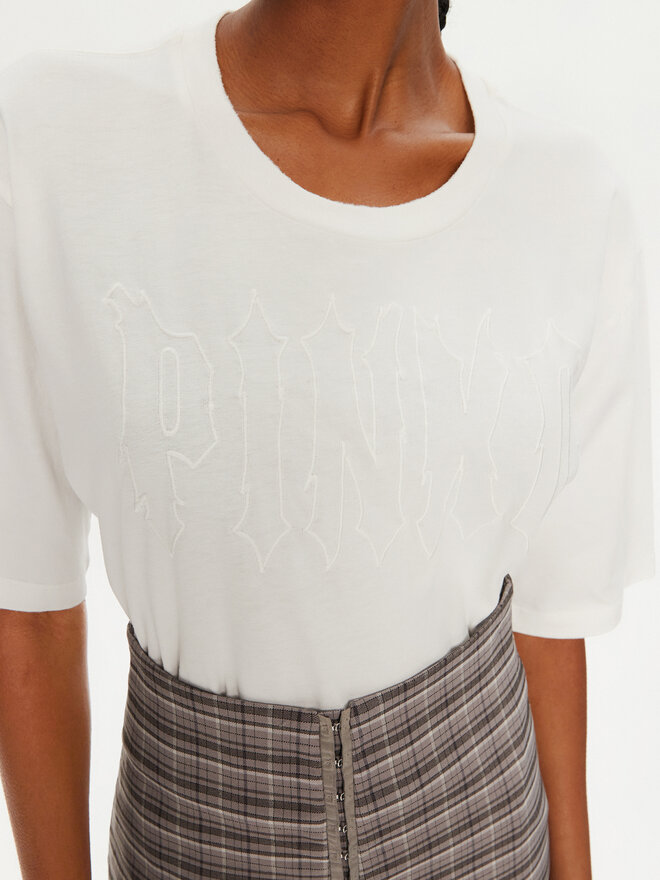 PINKO PINKO T-Shirt Scanner 101704 A23W Weiß Relaxed Fit