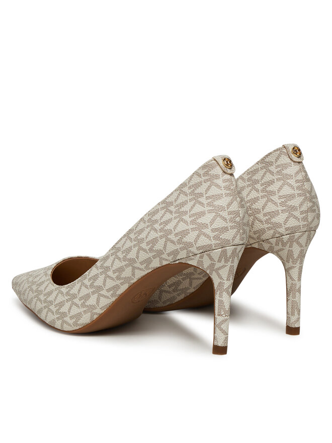 MICHAEL Michael Kors Čevlji z visoko peto MICHAEL Michael Kors Alina Flex 40F2HNMP1B Écru