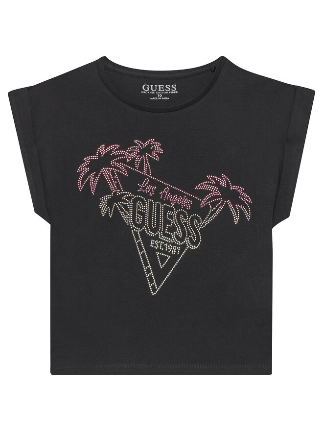 Guess Guess T-Shirt J5GI32 K8HM4 Μαύρο Regular Fit
