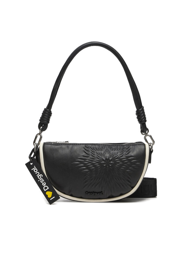Bolso desigual blanco y negro top