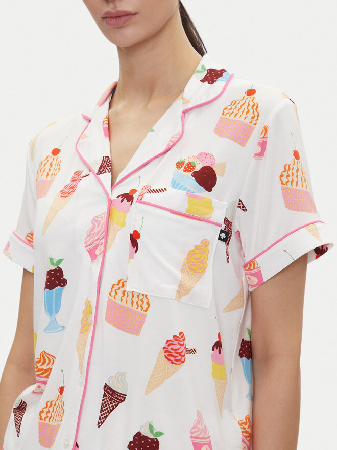 Kate Spade Kate Spade Pyjama KSI12746 Weiß Regular Fit