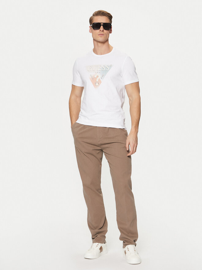 Guess Guess Marškinėliai M5RI14 J1314 Balta Slim Fit