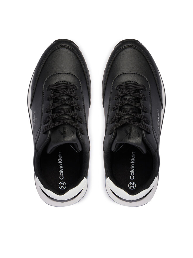 Calvin Klein Sneakers Calvin Klein Low Cut Lace-Up Sneaker V3A9-83110-1355 S Schwarz