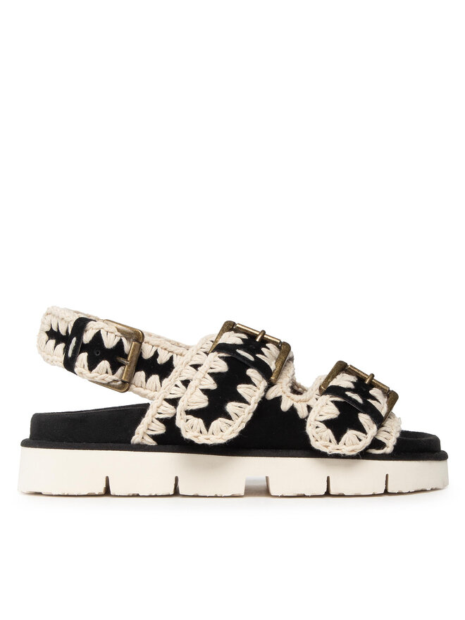 Mou Sandale Mou New Bio # 02-With Buckles SW461003A Crna