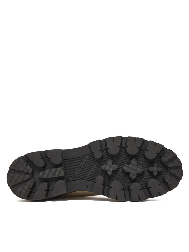 Tommy Hilfiger Klassische Stiefeletten Tommy Hilfiger Lthr Low Chelsea FW0FW08775 Écru