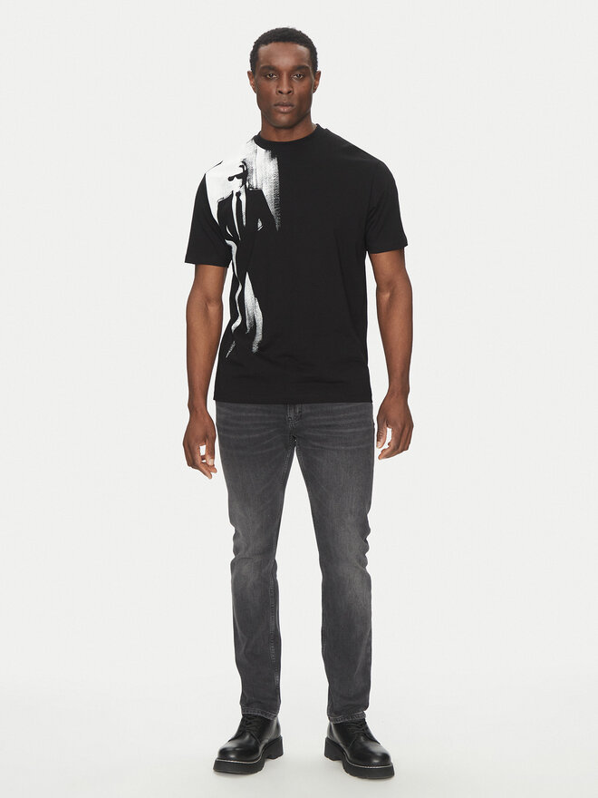 KARL LAGERFELD KARL LAGERFELD T-Shirt 755149 552225 Schwarz Regular Fit