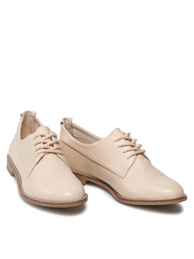 Tamaris Oxford Schuhe Tamaris 1-23201-28 Beige