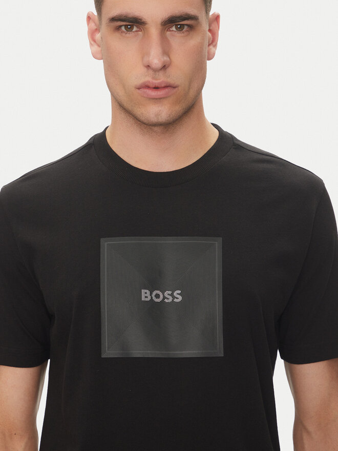 BOSS BOSS Camiseta Logo 50538096 Negro Regular Fit