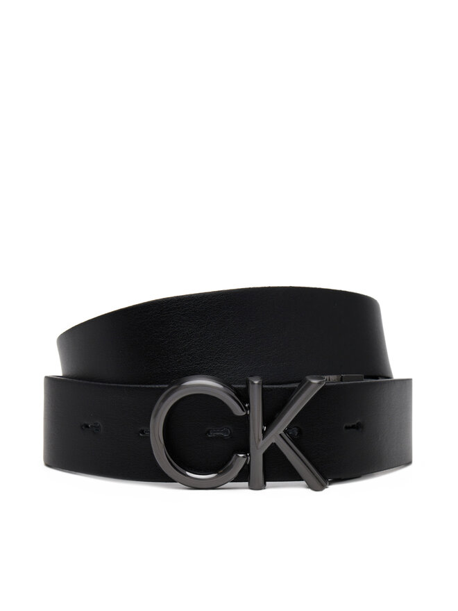 Calvin Klein Vyriškas Diržas Calvin Klein Adj/Rev Ck Metal Bombe Mono 35Mm K50K512829 Juoda