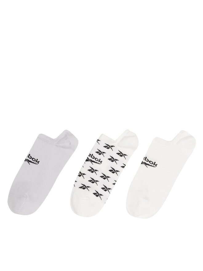 Reebok Σετ 3 ζευγάρια κοντές κάλτσες unisex Reebok CL FO Invisible Sock GG6678 Λευκό