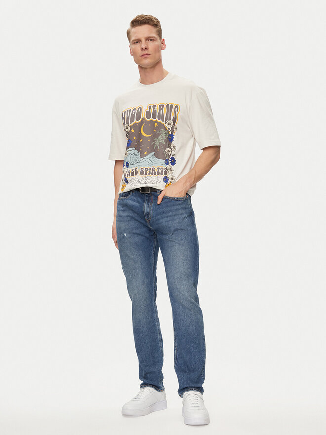 HUGO HUGO Camiseta Nirito 50513199 Écru Regular Fit