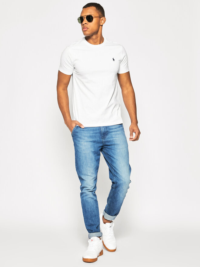 Polo Ralph Lauren Polo Ralph Lauren Camiseta 710680785 Blanco Custom Slim Fit