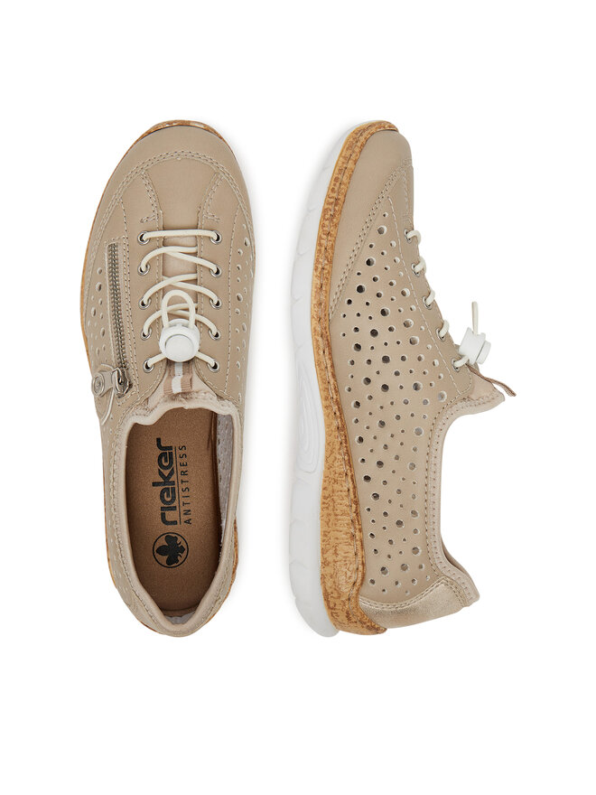 Rieker Sneakersy Rieker N42P6-62 Beżowy