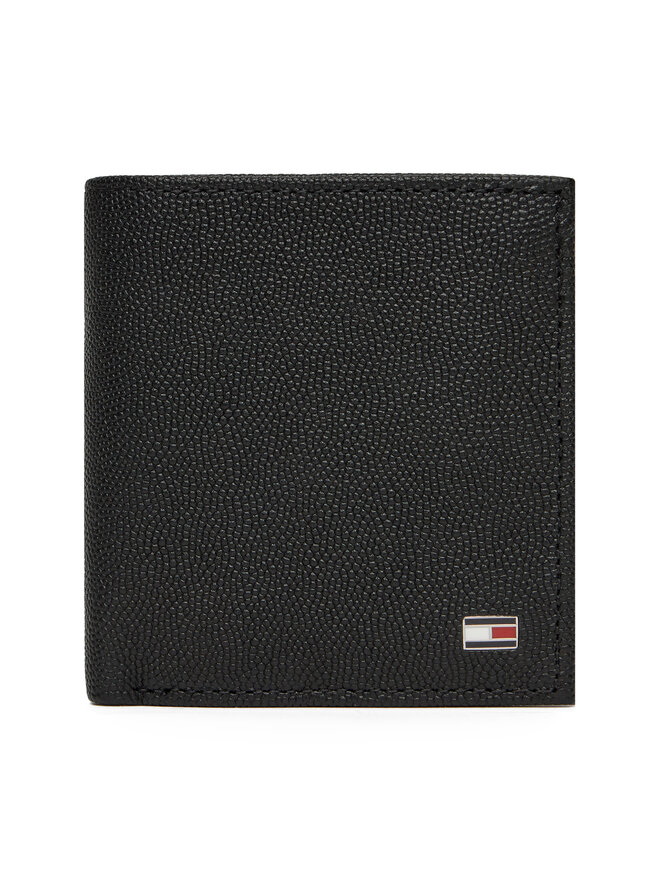 Tommy Hilfiger Велике Чоловіче Портмоне Tommy Hilfiger Th Flag Trifold AM0AM13521 Чорний