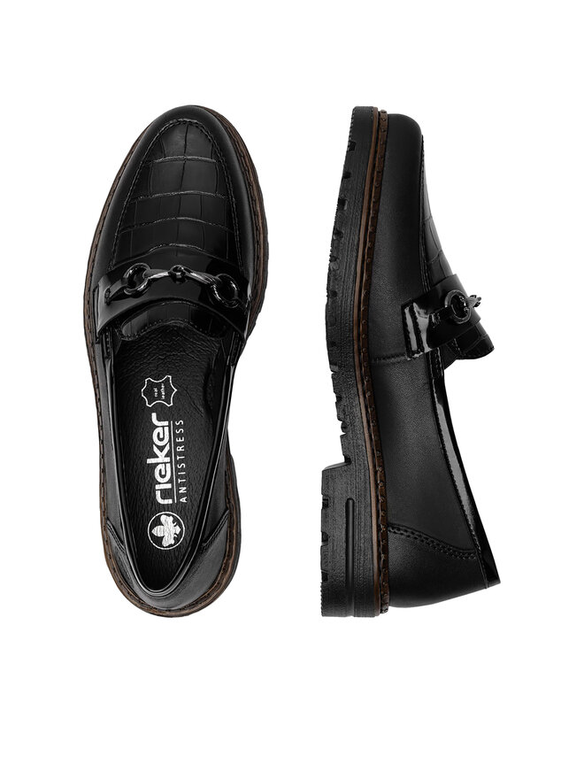 Rieker Loaferice Rieker 54862-01 Crna