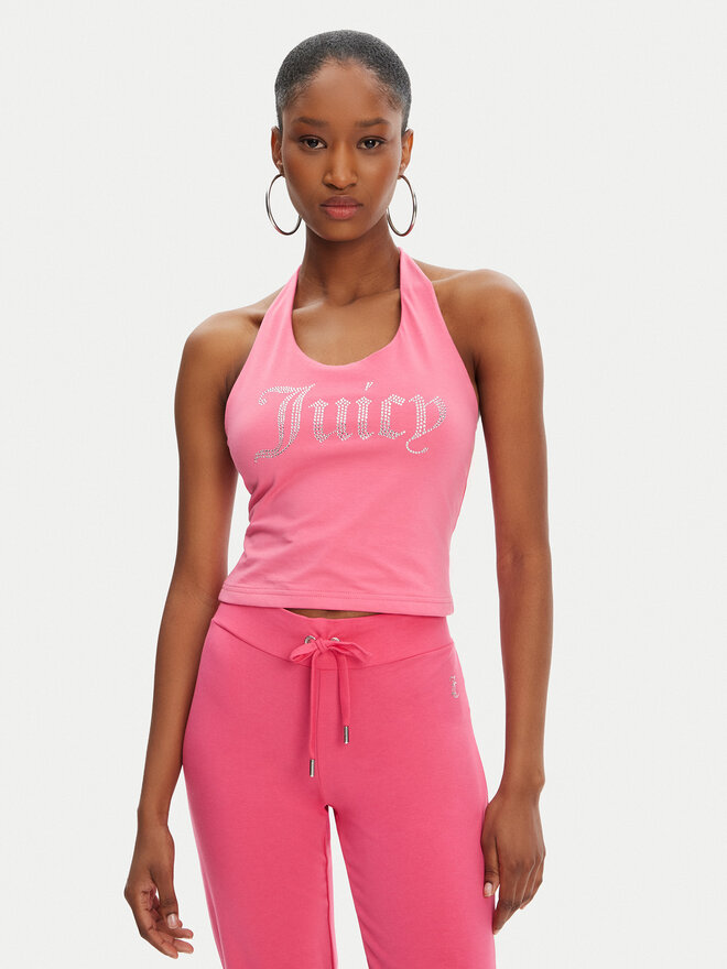 Juicy Couture Juicy Couture Top Tied JCWCT125306 Rosa Slim Fit