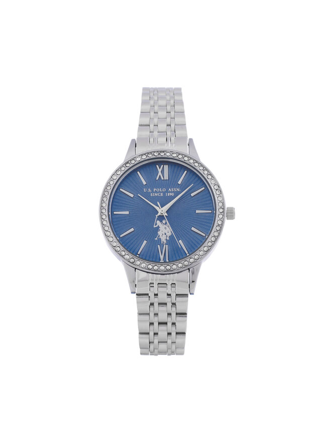 U.S. Polo Assn. Conjunto de reloj y pulsera U.S. Polo Assn. Faith USP6392TW Plata