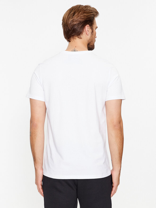 4F 4F Camiseta 4FAW23TTSHM0878 Blanco Regular Fit