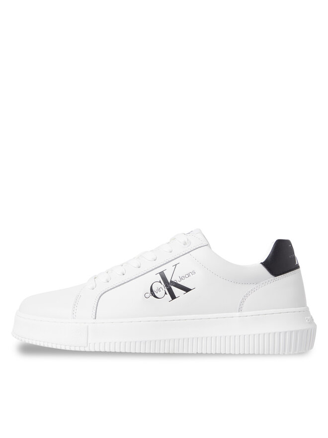 Calvin Klein Jeans Sneakers Calvin Klein Jeans Chunky Cupsole Monologo YM0YM00681 Alb
