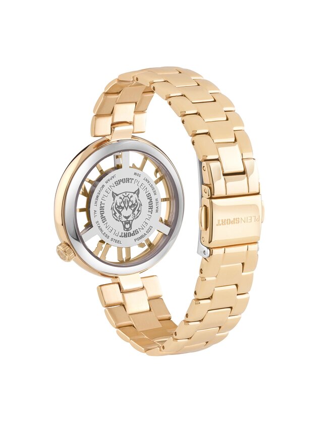 Plein Sport Zegarek Plein Sport Tiger Luxe PSMBA0223 Złoty