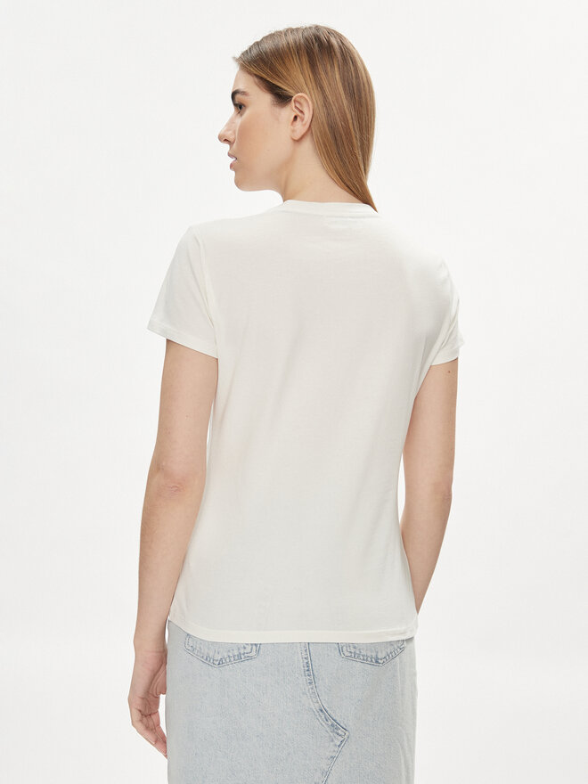 Liu Jo Sport Liu Jo Sport Camiseta TA4202 JS003 Écru Regular Fit