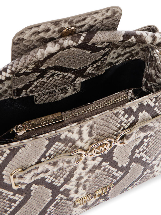 Nine West Handtasche Nine West EO-CITY GRACE-LDA9420 SNAKE Grau