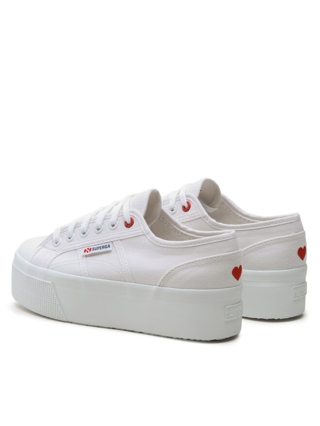 Superga Tenisky Superga Little Heart Embroidery 2790 S11386W Bílá