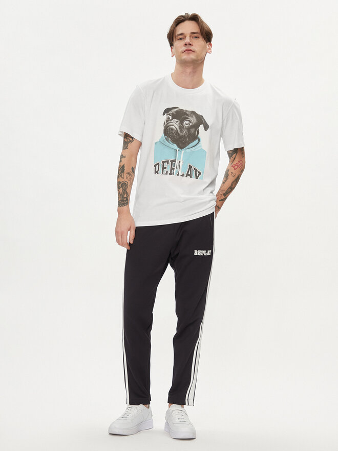 REPLAY Replay Marškinėliai M6808.000.22662 Balta Regular Fit