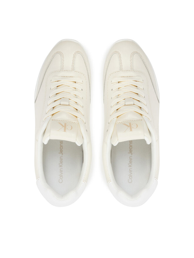 Calvin Klein Jeans Sneakersy Calvin Klein Jeans Low Profile Runner YW0YW01751 Écru