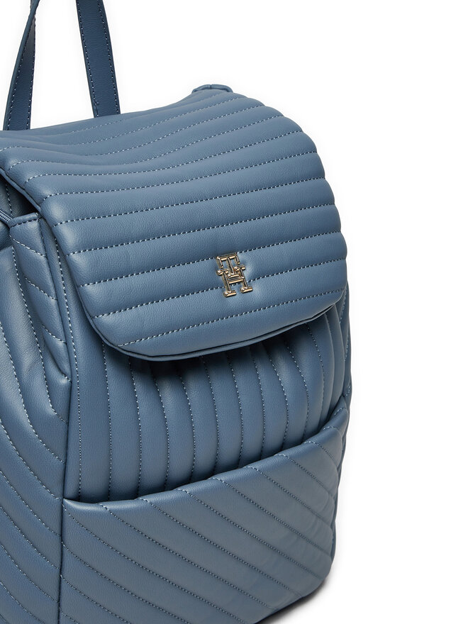 Tommy Hilfiger Ruksak Tommy Hilfiger Poppy Reform Flap Backpack Qu AW0AW17014 Modrá
