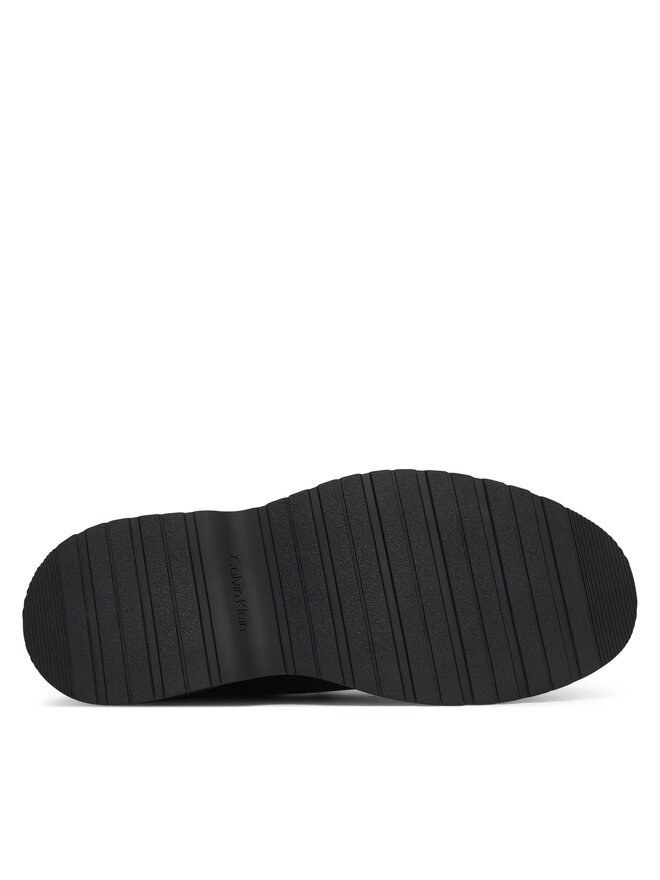 Calvin Klein Halbschuhe Calvin Klein Combat Hiking Shoe Mix Mat Wl HM0HM02248 Schwarz