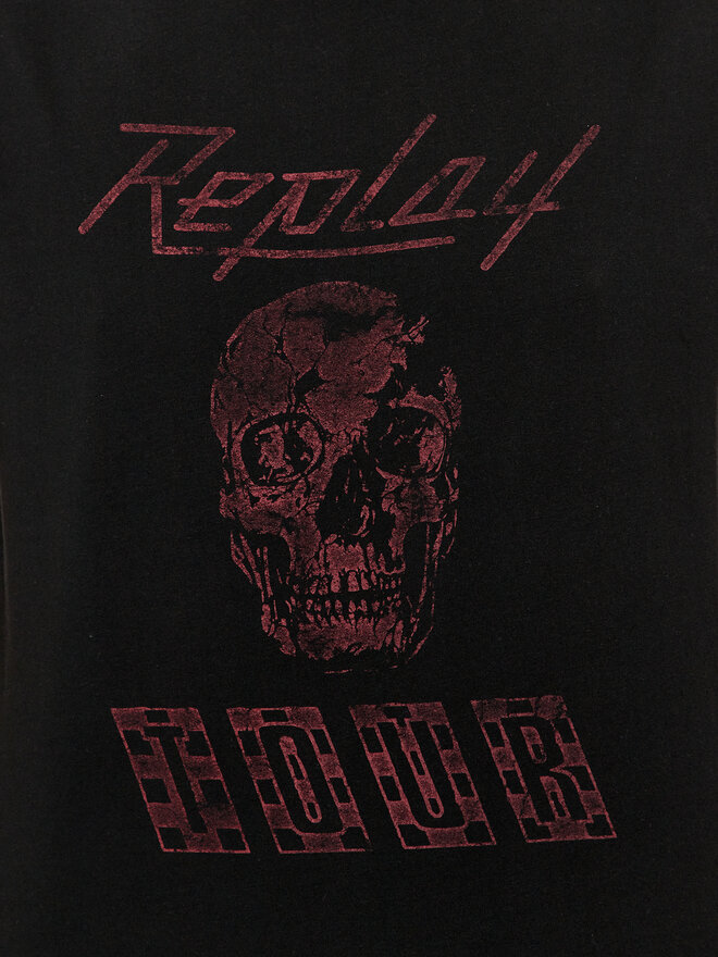 REPLAY Replay Marškinėliai M6761.000.23608P Juoda Regular Fit