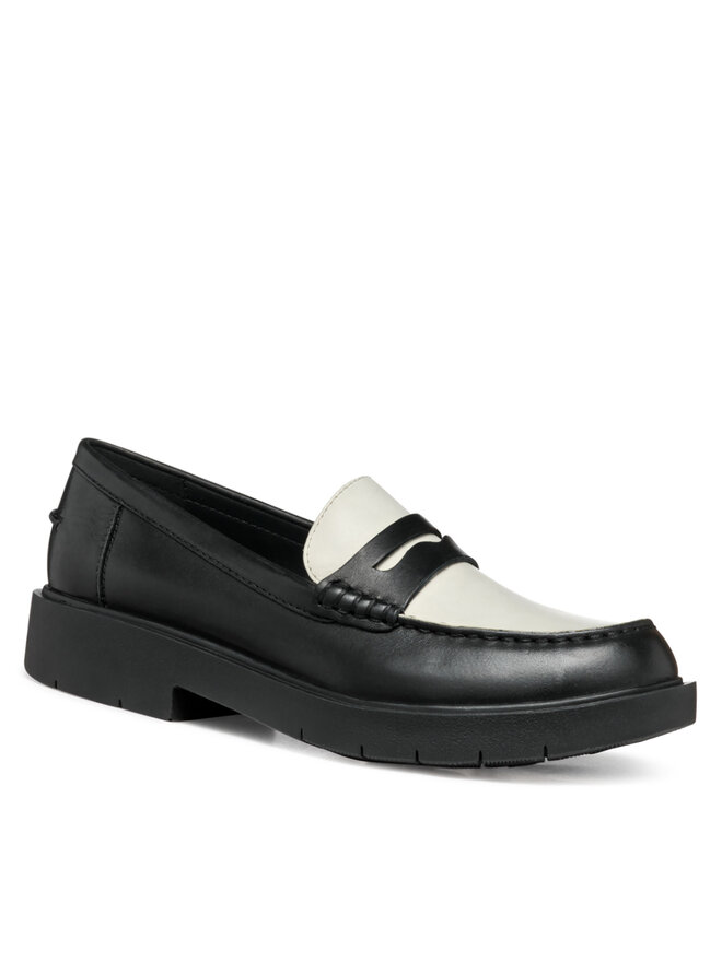 Geox Loafersy Geox D Spherica Ec1 D25QRA 00043 C9B5V Czarny