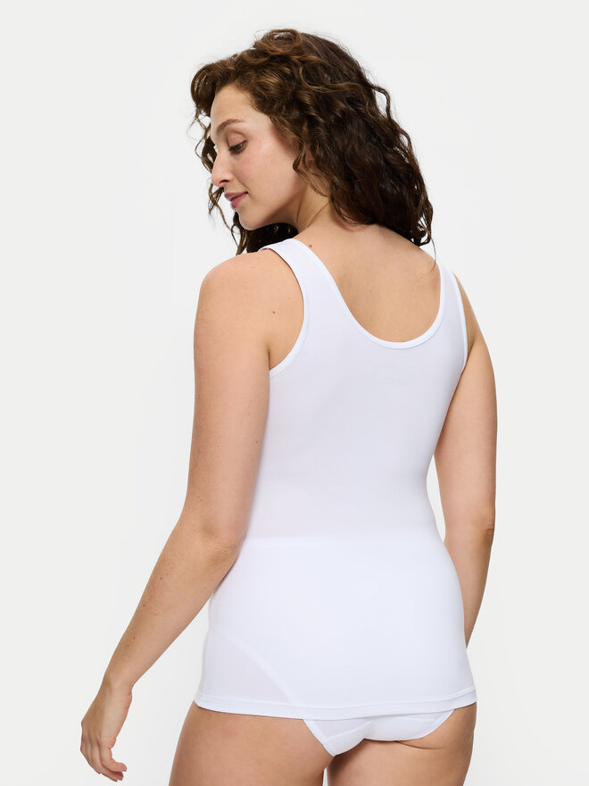 Triumph Triumph Τοπ Sense Of Modal 10224796 Λευκό Slim Fit