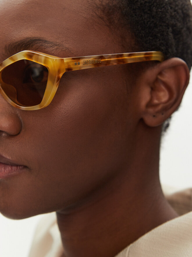 JACQUEMUS Okulary przeciwsłoneczne JACQUEMUS JAC42C8SUN Brązowy